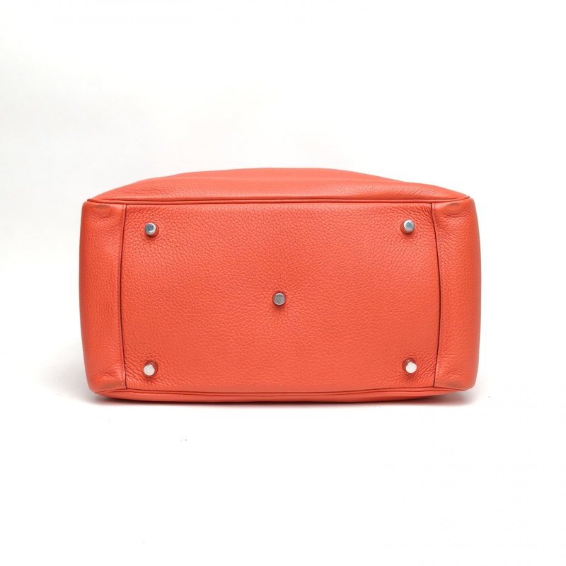 HERMES Lindy34齋普爾粉TC皮R刻銀扣TC-3