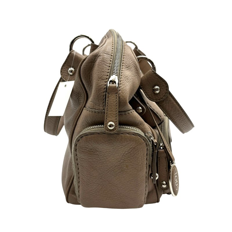 【美收精品】TODS 大象灰手提包 C-526【隔月月中將轉賣至日本 上架期限30天】-3