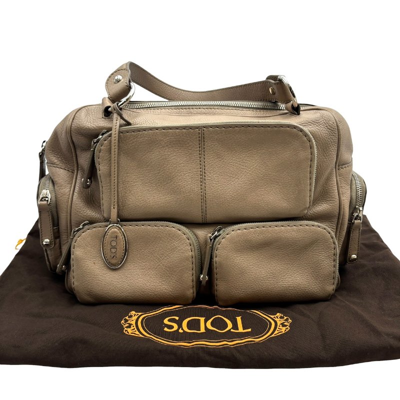 【美收精品】TODS 大象灰手提包 C-526【隔月月中將轉賣至日本 上架期限30天】-16