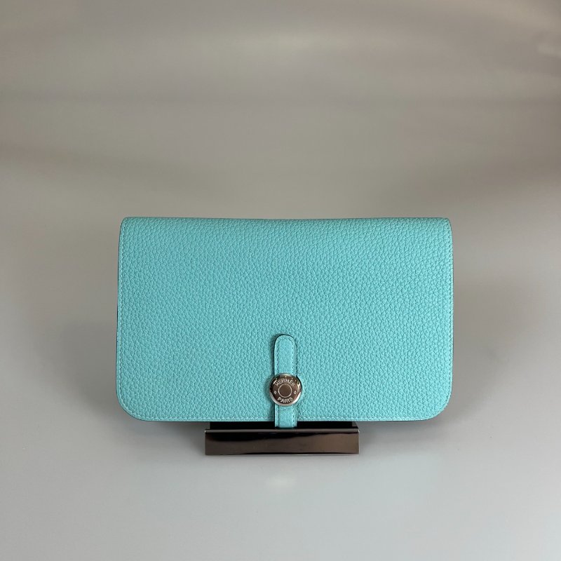 HERMES T刻 藍DOGON GM萬用夾-0