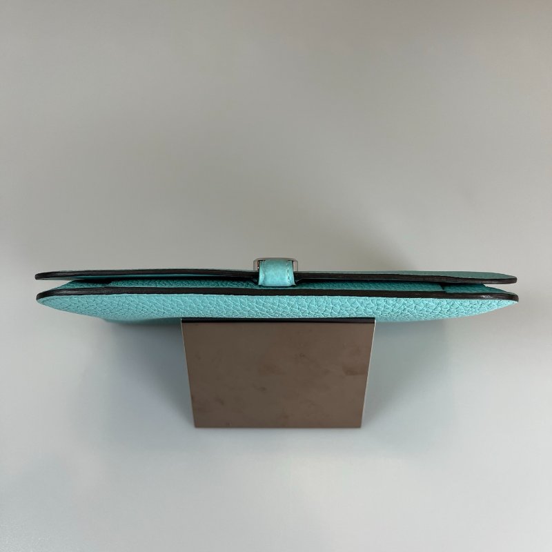 HERMES T刻 藍DOGON GM萬用夾-4