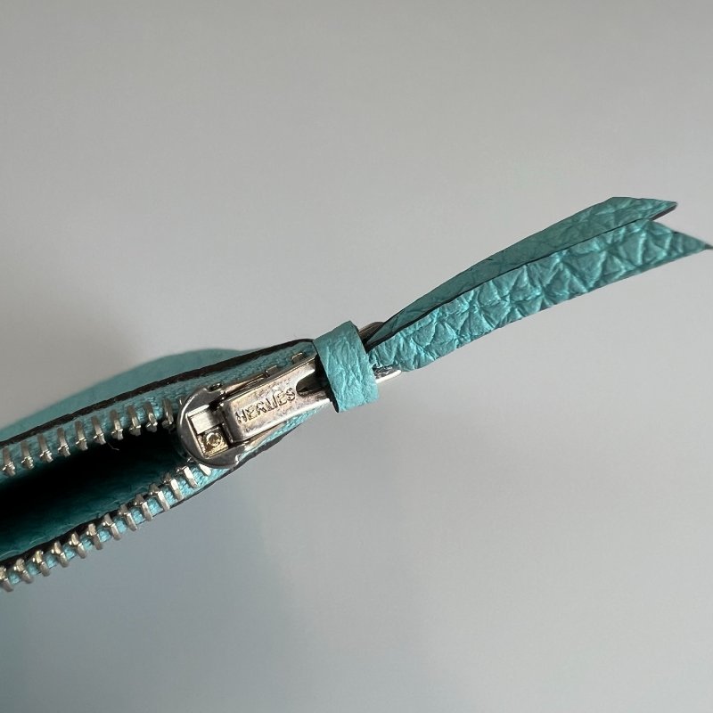 HERMES T刻 藍DOGON GM萬用夾-12