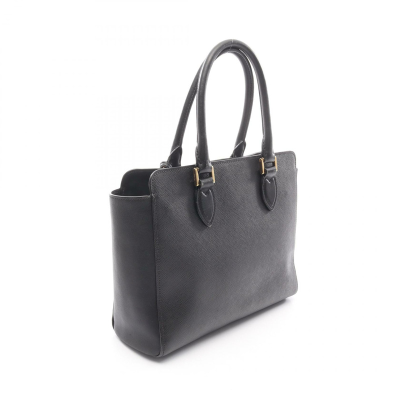 PRADA SAFFIANO SOFT CALF 皮革肩斜背包 黑色 二手 女士-1