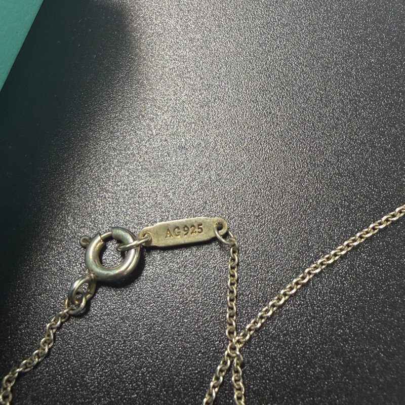 Tiffany & co k金 雙心項鍊-5