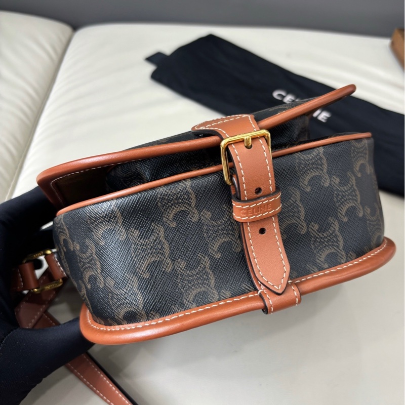 Celine 老花Folco小號馬鞍包-4