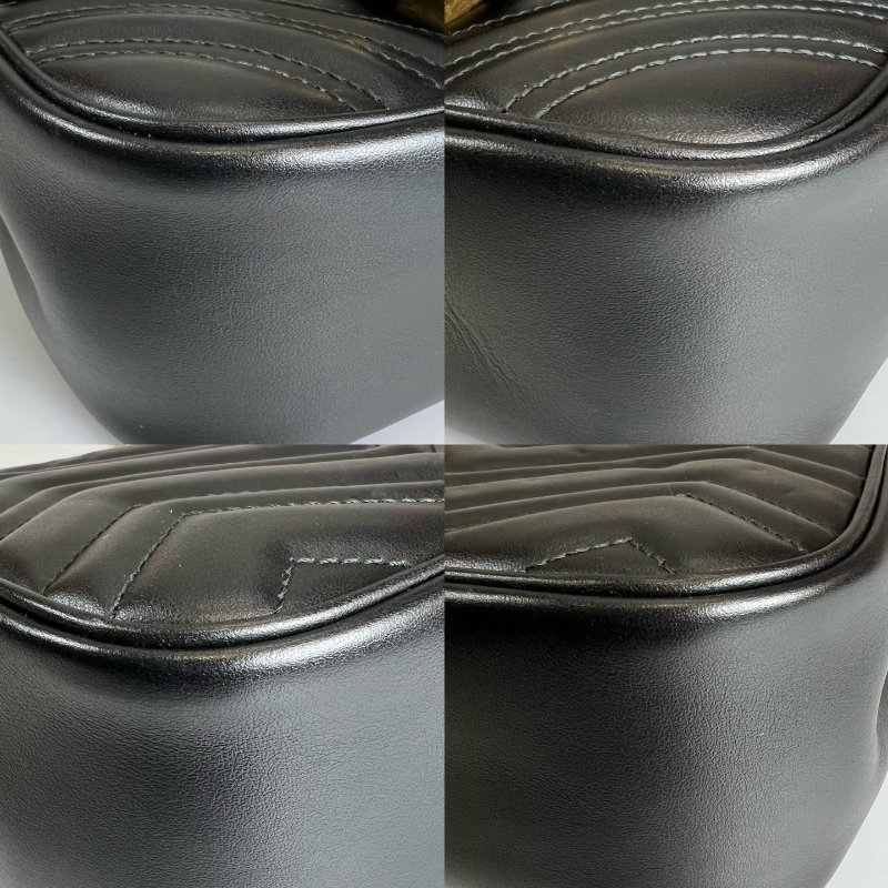 GUCCI 739682 黑MARMONT方胖側肩包-11