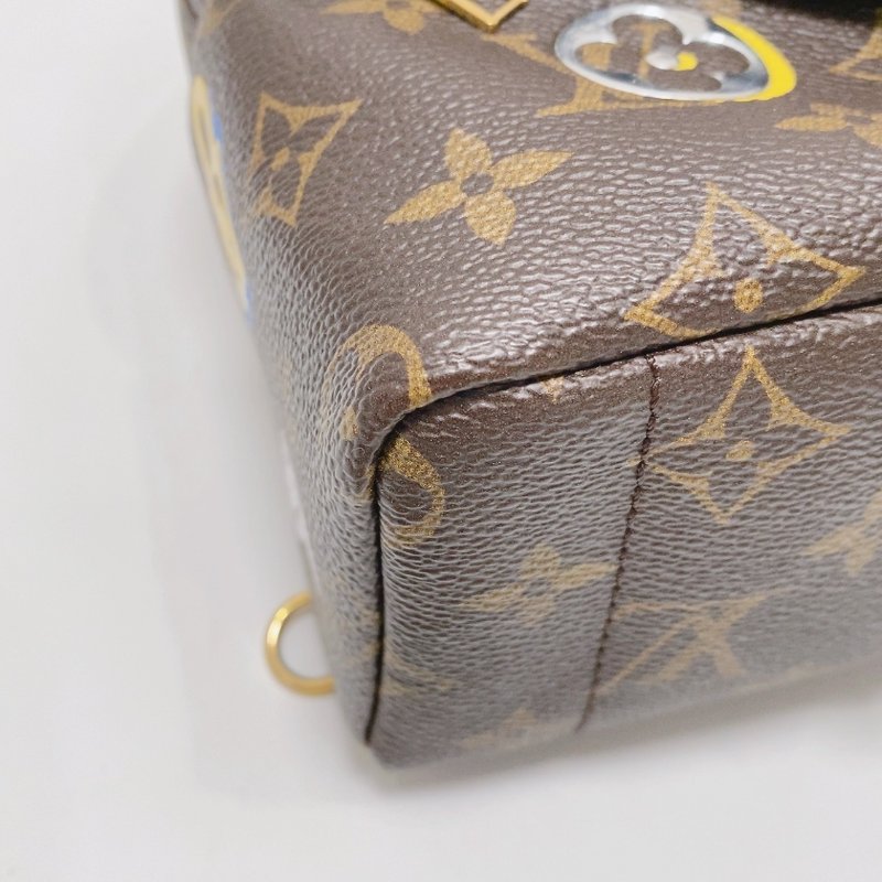 LV PALM SPRINGS迷你印章 情人節限定後背包17x20.5x10cm 98新配件肩帶 塵袋-5