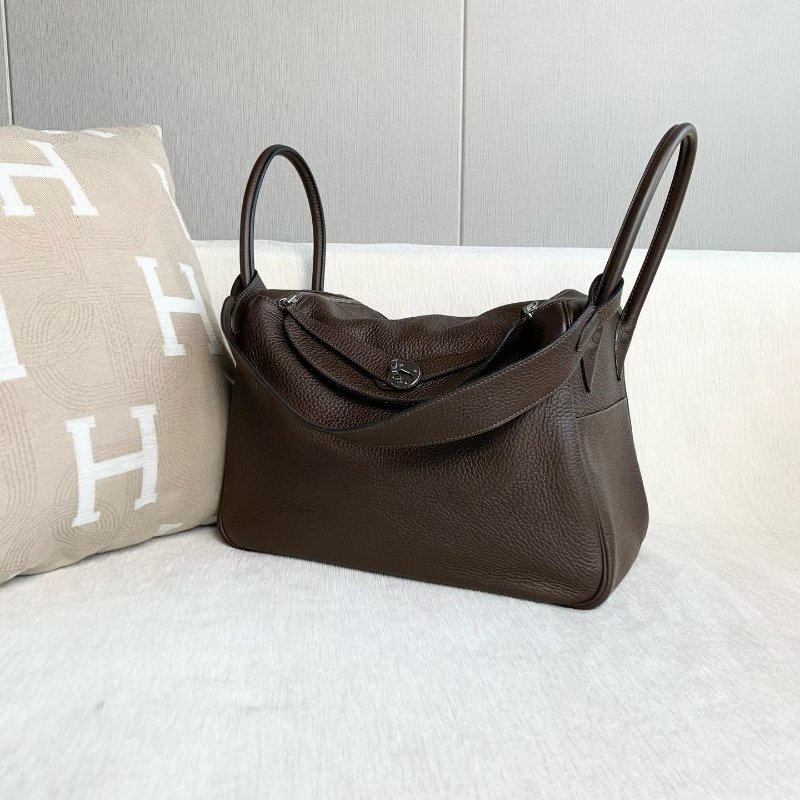 ️Hermes lindy34 烏木色 TC皮 銀扣 34*22*17 98新配件塵袋-2