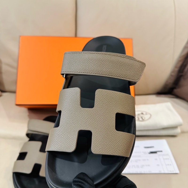 Hermes 愛馬仕 Chypre 二舅鞋/H涼鞋/經典大象灰/40號/全新美品-3