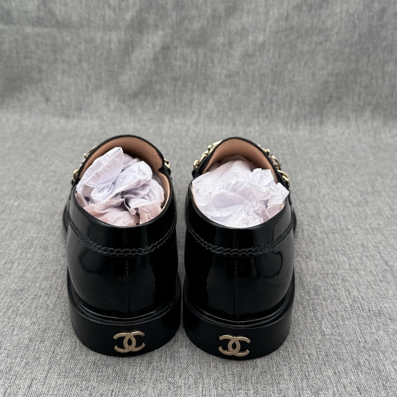 CHANEL香奈兒 小牛皮 時尚平底 樂福鞋 女款 黑色 36.5碼-2