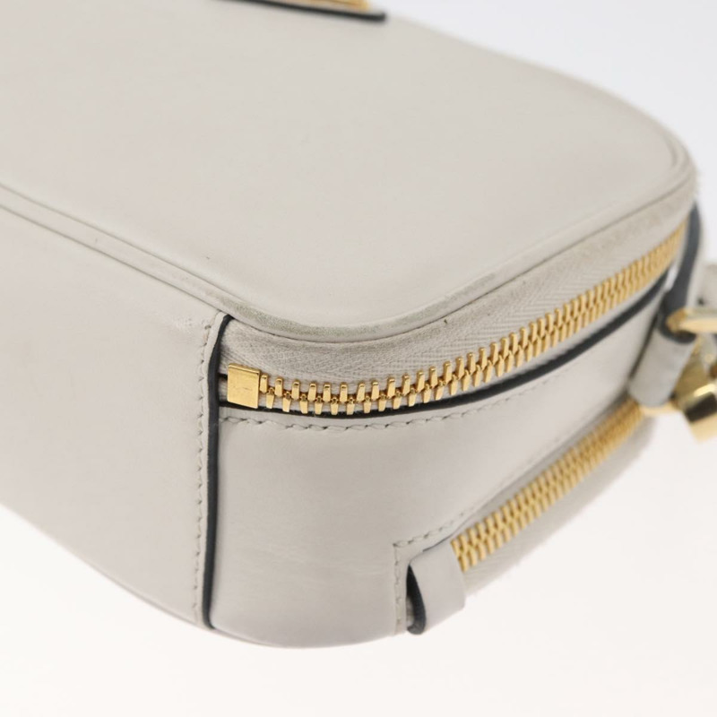 【日本直送】PRADA 手提包 皮革 兩用 白色 金色 正品 179715A-15