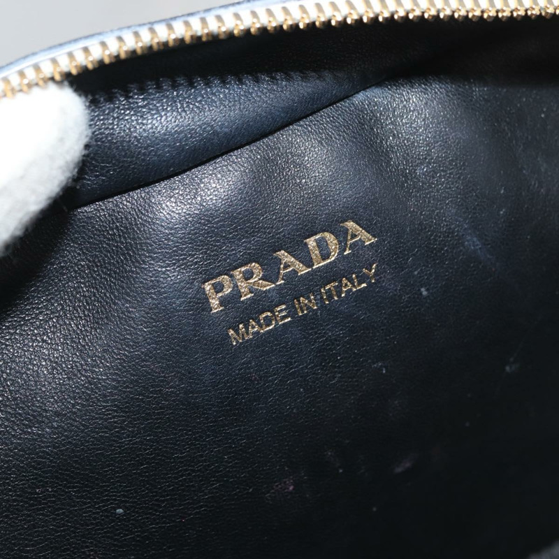 【日本直送】PRADA 手提包 皮革 兩用 白色 金色 正品 179715A-20