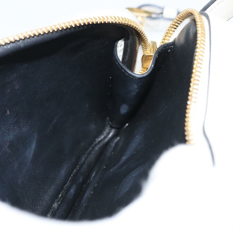 【日本直送】PRADA 手提包 皮革 兩用 白色 金色 正品 179715A-24