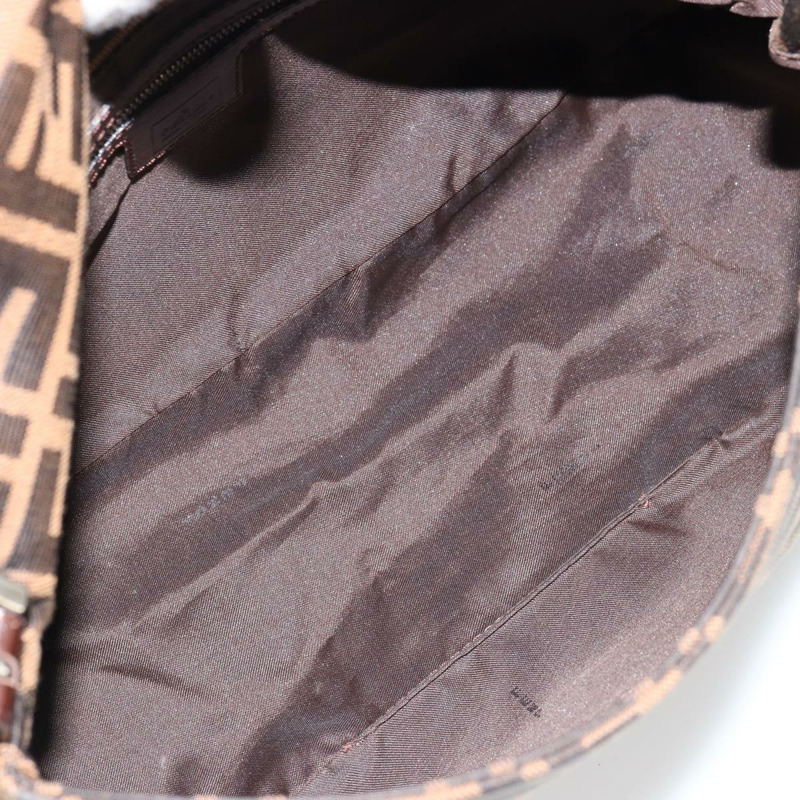 【日本直送】FENDI Zucca帆布Mamma Baguette單肩包 黑色棕色 正品 179826SAV-9