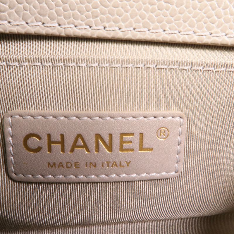 CHANEL 牛皮皮革Boy 20鏈帶肩背袋-7