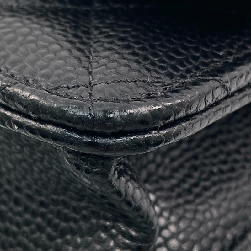 △ CHANEL 香奈兒 Black Caviar Skin 19CM Gold Tone Metal Chain Wallet 黑色粒紋小牛皮19CM金色金屬鏈條銀包 AP4241-267010988-7