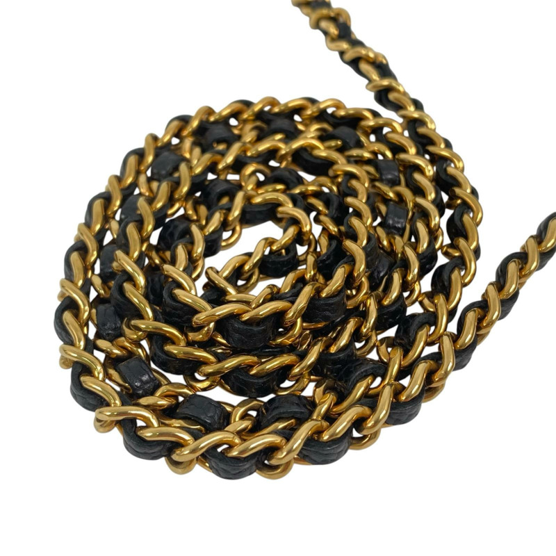 △ CHANEL 香奈兒 Black Caviar Skin 19CM Gold Tone Metal Chain Wallet 黑色粒紋小牛皮19CM金色金屬鏈條銀包 AP4241-267010988-18