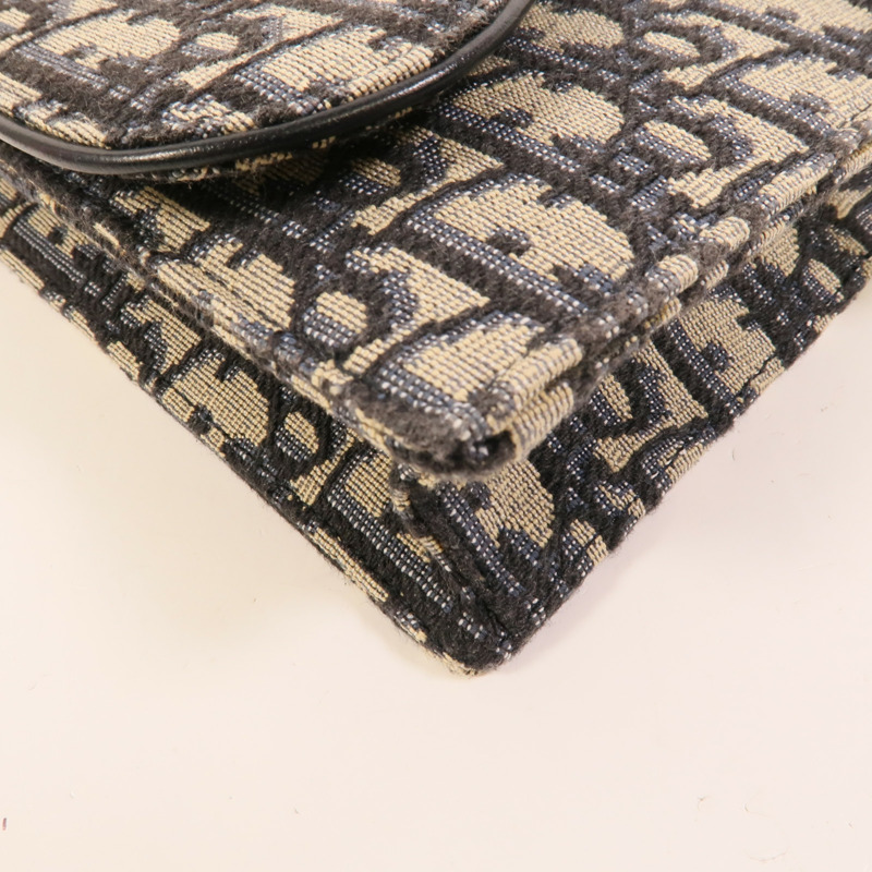 Dior 帆布Saddle Wallet On Chain鏈帶肩背袋-10