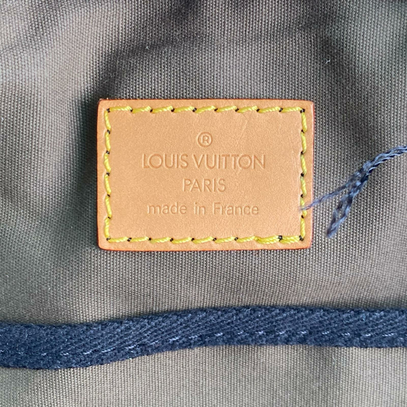 △ LOUIS VUITTON 路易·威登 Green Coated Canvas Monogramouflage Keepall Bandoulie 55 Takashi Murakami Boston Bag 綠色塗層帆布經典老花迷彩波士頓包 M95774-267010864-15