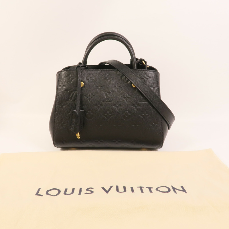 LOUIS VUITTON Monogram Empreinte Montaigne BB手挽肩背兩用袋-12