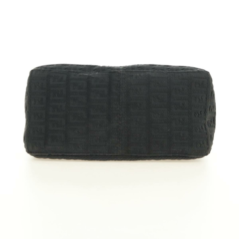 【日本直送】FENDI Zucchino帆布Mamma Baguette單肩包 灰色銀色 正品 180521SAM-4