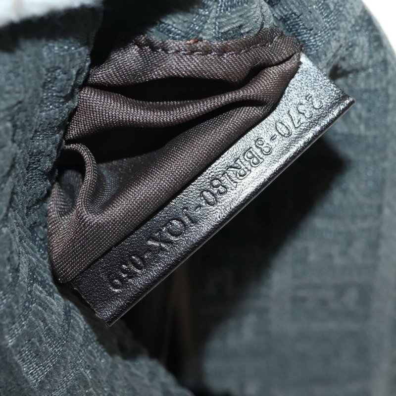 【日本直送】FENDI Zucchino帆布Mamma Baguette單肩包 灰色銀色 正品 180521SAM-10