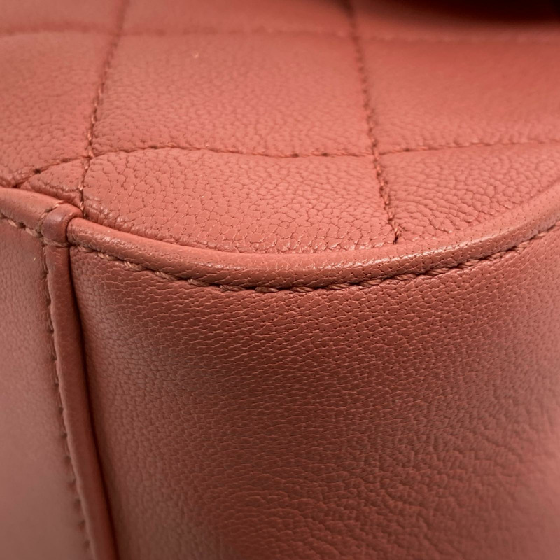 △ CHANEL 香奈兒 Pink Calfskin 19 Gold Tone Metal No.28 Chain 2 way bag 粉紅色小牛皮19金色金屬No.28鎖鏈兩用袋 AS0970-267011176-7