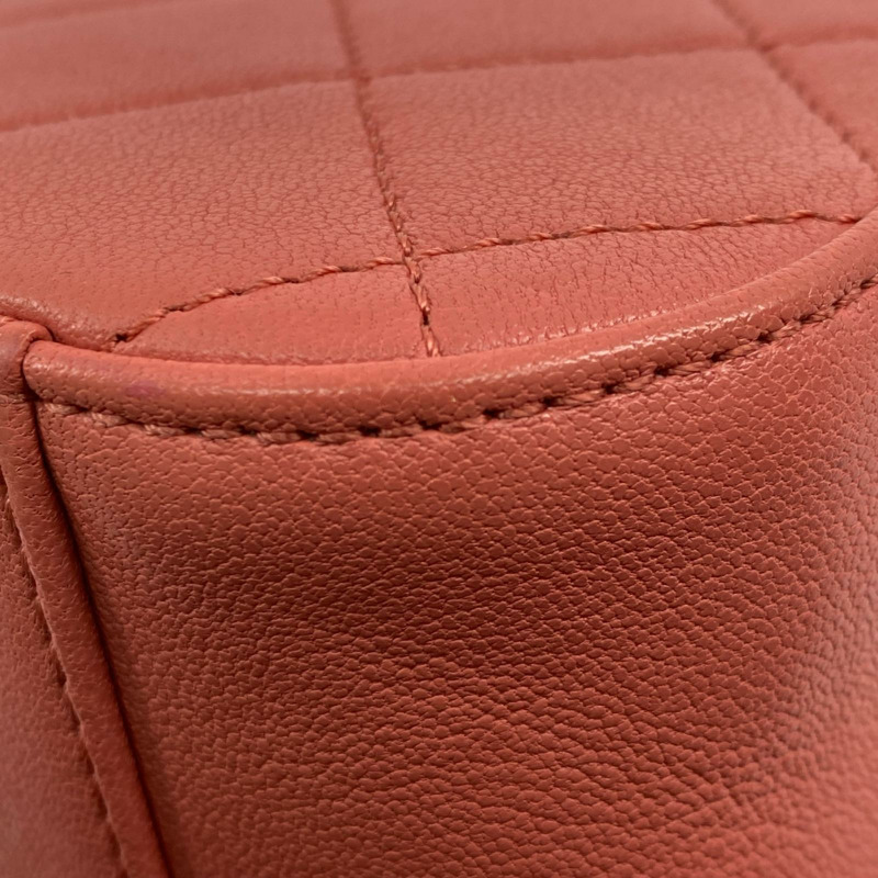 △ CHANEL 香奈兒 Pink Calfskin 19 Gold Tone Metal No.28 Chain 2 way bag 粉紅色小牛皮19金色金屬No.28鎖鏈兩用袋 AS0970-267011176-8