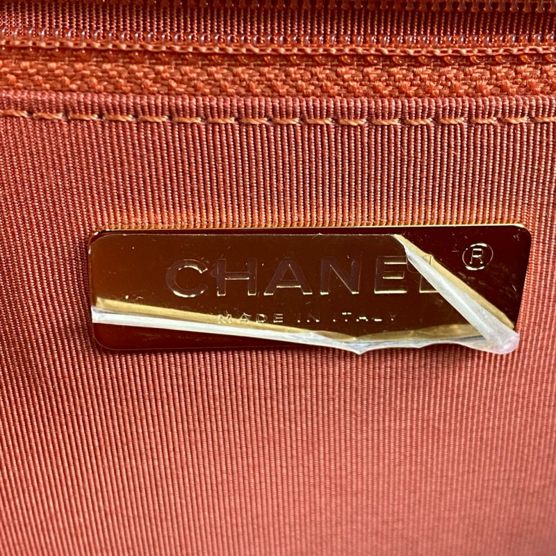 △ CHANEL 香奈兒 Pink Calfskin 19 Gold Tone Metal No.28 Chain 2 way bag 粉紅色小牛皮19金色金屬No.28鎖鏈兩用袋 AS0970-267011176-16