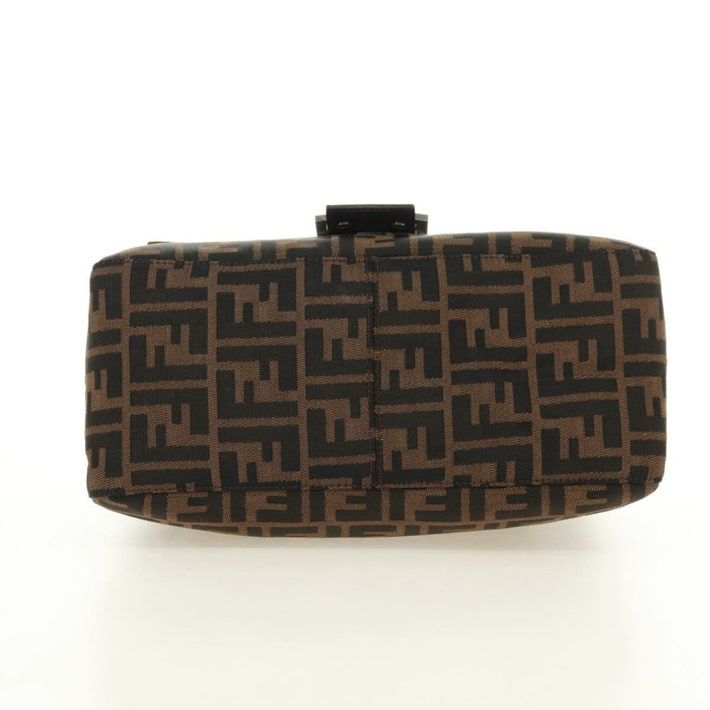 【日本直送】FENDI Zucca帆布Mamma Baguette單肩包 黑色棕色 正品 175894SAM-4