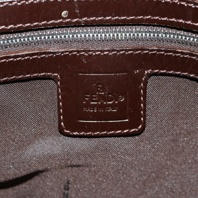 【日本直送】FENDI Zucca帆布Mamma Baguette單肩包 黑色棕色 正品 175894SAM-20