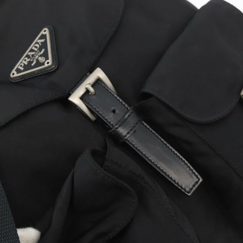 【日本直送】PRADA 雙肩包 尼龍材質 黑色 銀色 正品 180736A-9