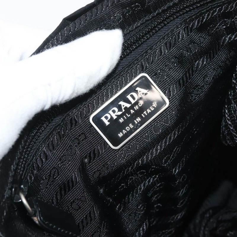 【日本直送】PRADA 雙肩包 尼龍材質 黑色 銀色 正品 180736A-22