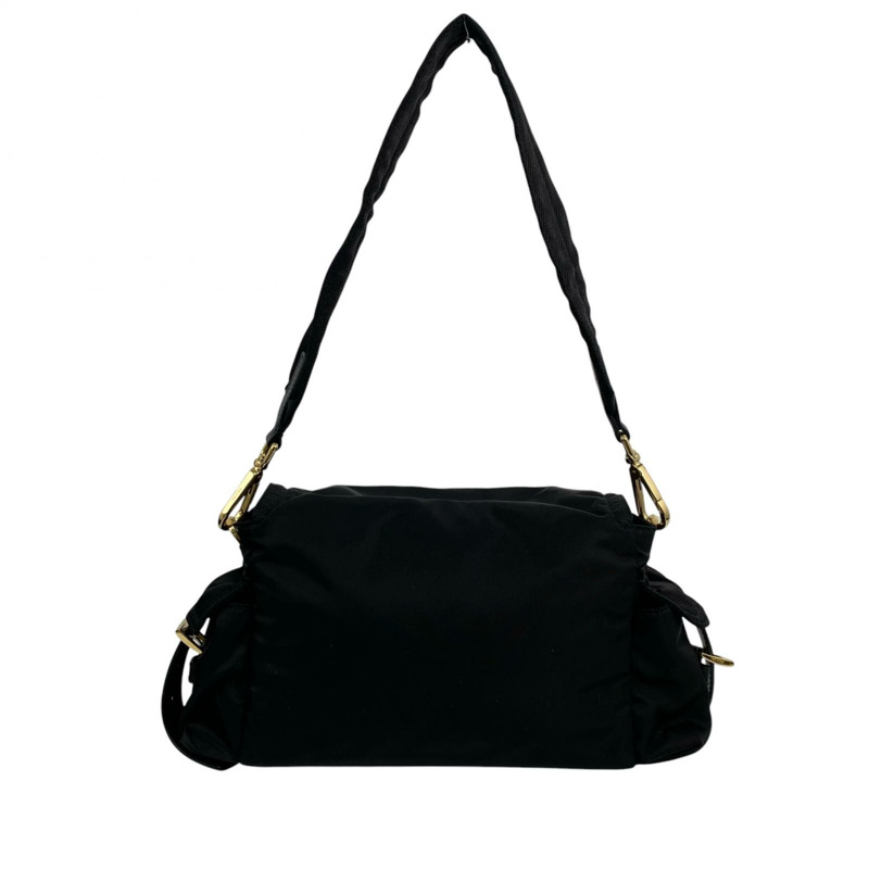 △ PRADA 普拉達 Black Re-Nylon Explore Shoulder Bag 黑色再生尼龍肩背包 1BD394-267010815-2