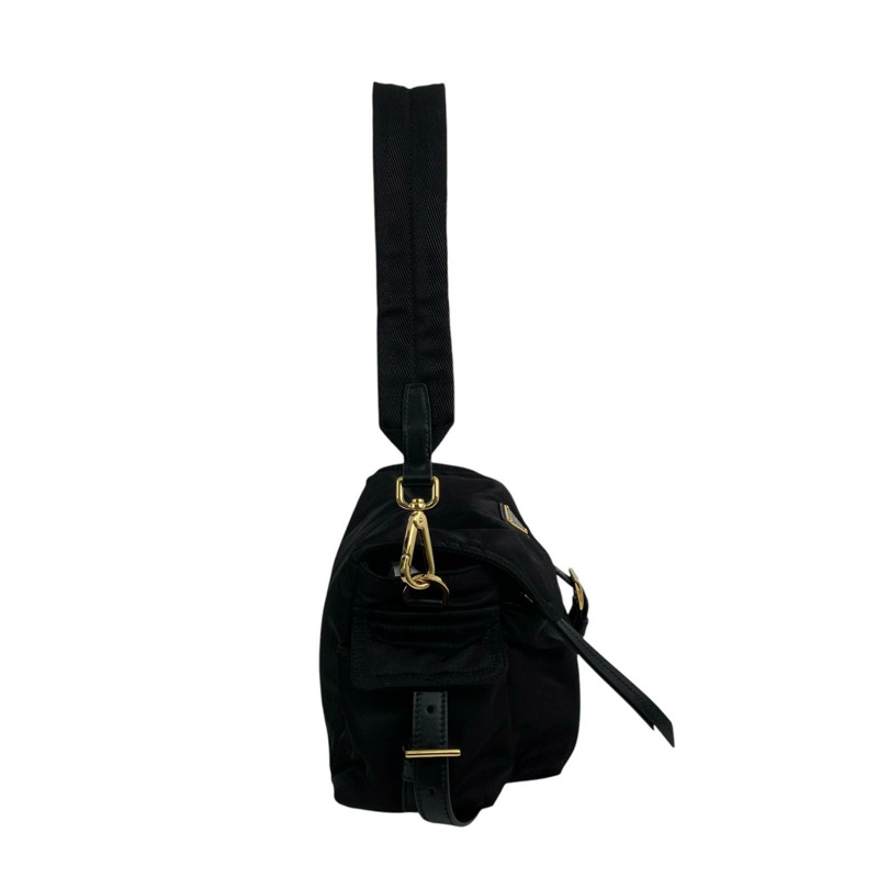 △ PRADA 普拉達 Black Re-Nylon Explore Shoulder Bag 黑色再生尼龍肩背包 1BD394-267010815-4