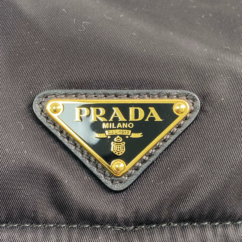 △ PRADA 普拉達 Black Re-Nylon Explore Shoulder Bag 黑色再生尼龍肩背包 1BD394-267010815-16