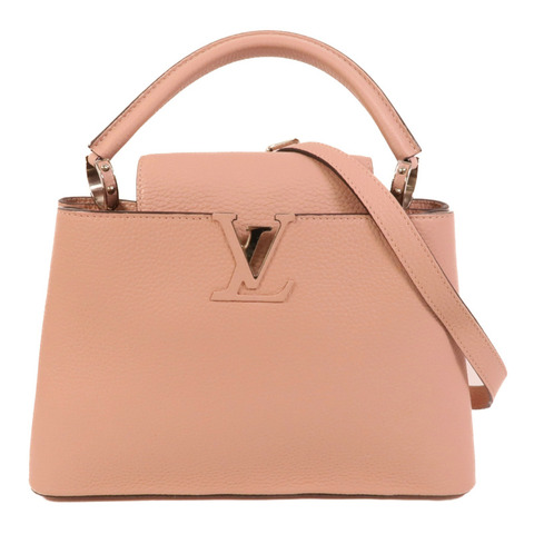 LOUIS VUITTON Taurillon皮革Capueines MM手挽肩背兩用袋
