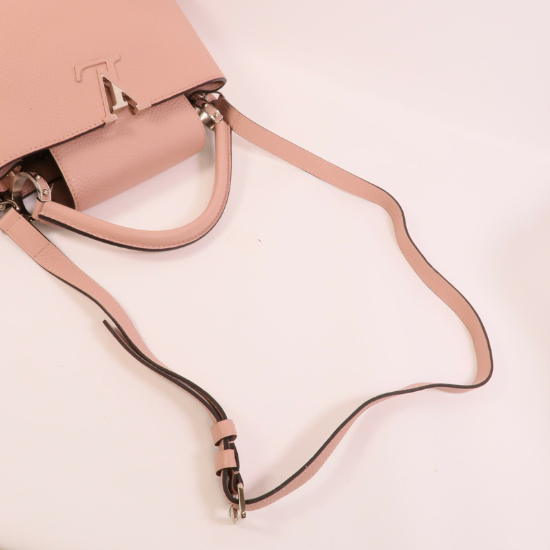 LOUIS VUITTON Taurillon皮革Capueines MM手挽肩背兩用袋-5