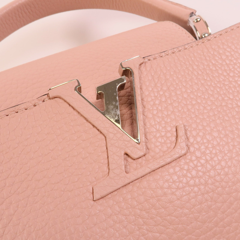 LOUIS VUITTON Taurillon皮革Capueines MM手挽肩背兩用袋-6