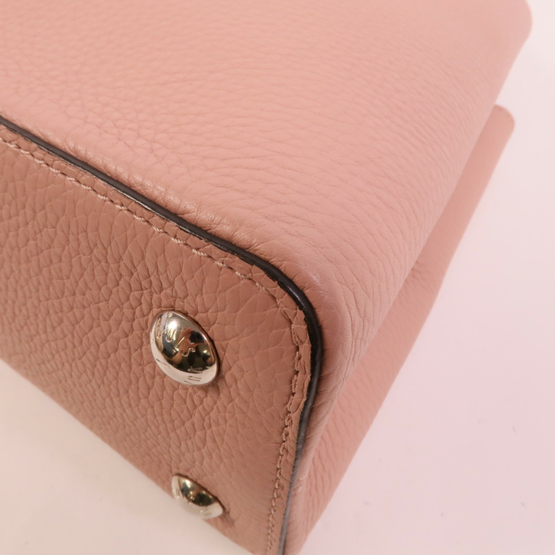 LOUIS VUITTON Taurillon皮革Capueines MM手挽肩背兩用袋-12