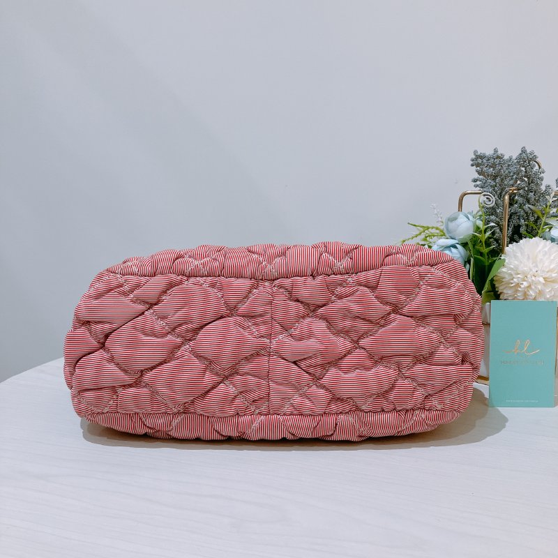 TK2052 Chanel 香奈兒水餃鍊帶包包 Bubble Chain Shoulder Bag Red x PHW-4
