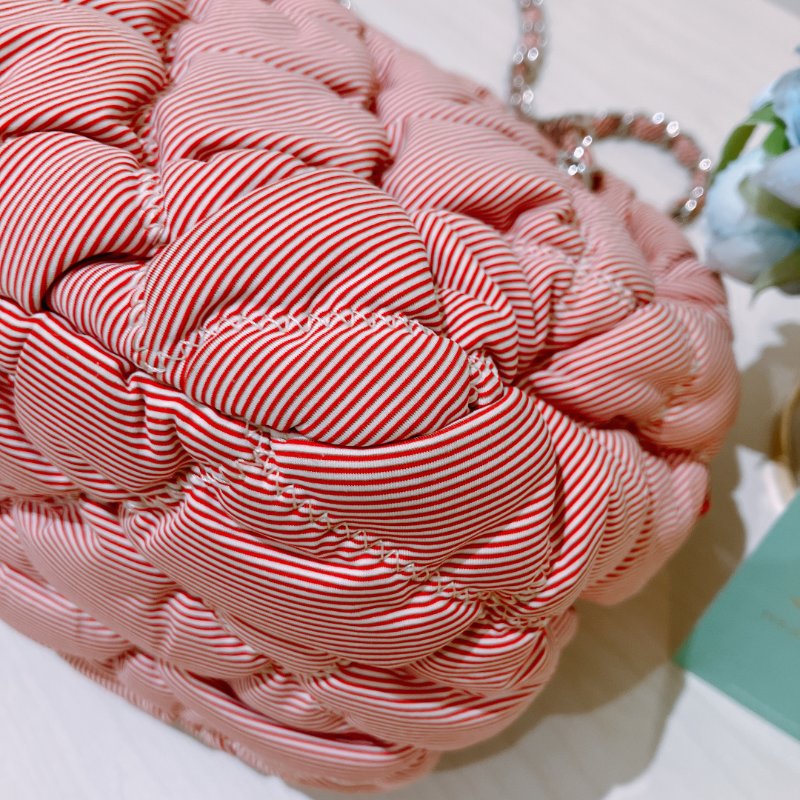 TK2052 Chanel 香奈兒水餃鍊帶包包 Bubble Chain Shoulder Bag Red x PHW-6