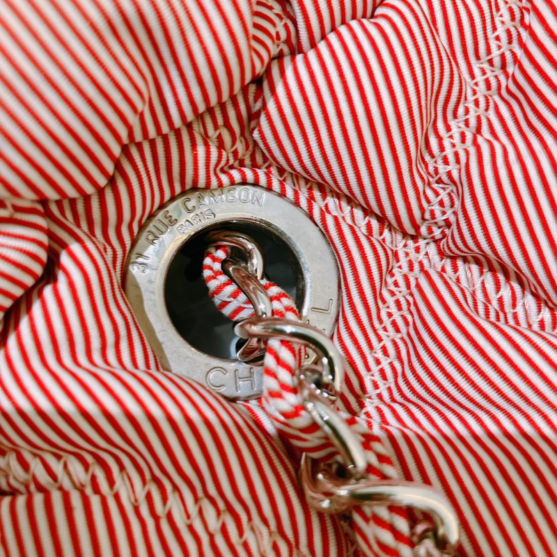 TK2052 Chanel 香奈兒水餃鍊帶包包 Bubble Chain Shoulder Bag Red x PHW-19