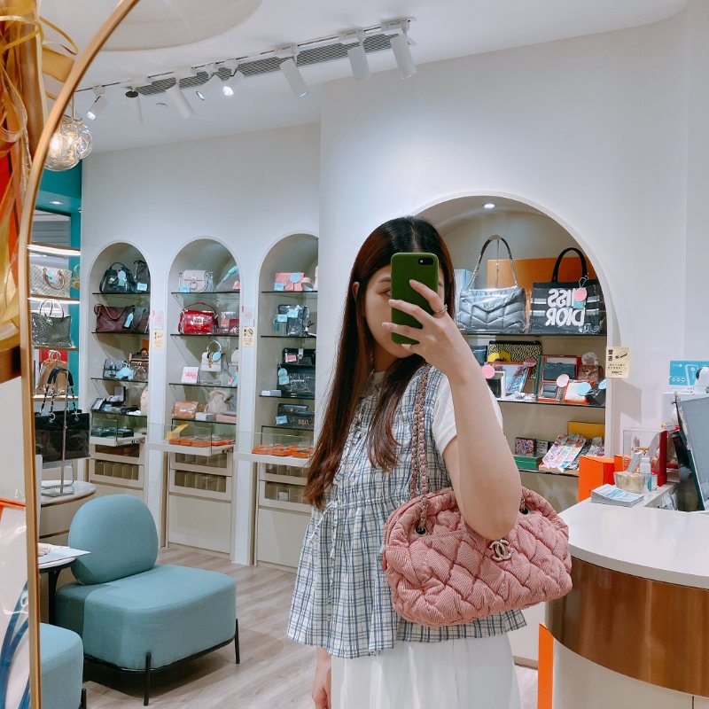 TK2052 Chanel 香奈兒水餃鍊帶包包 Bubble Chain Shoulder Bag Red x PHW-20