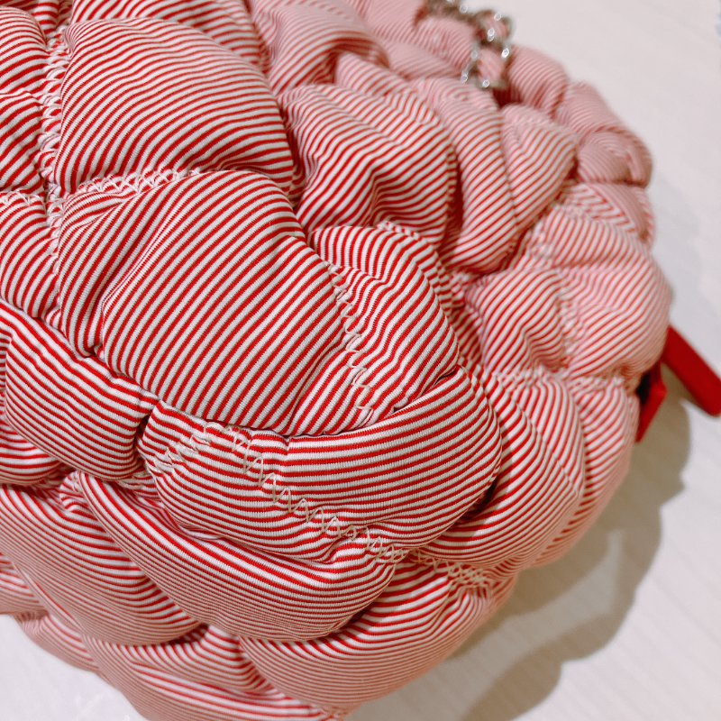 TK2052 Chanel 香奈兒水餃鍊帶包包 Bubble Chain Shoulder Bag Red x PHW-24