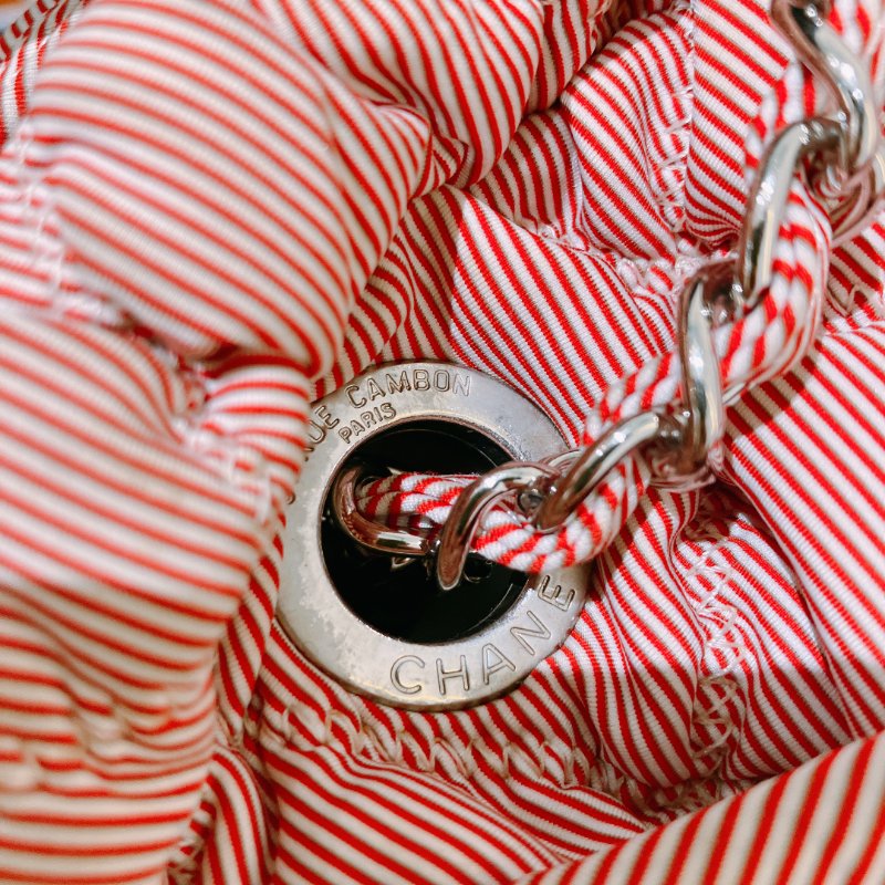 TK2052 Chanel 香奈兒水餃鍊帶包包 Bubble Chain Shoulder Bag Red x PHW-29