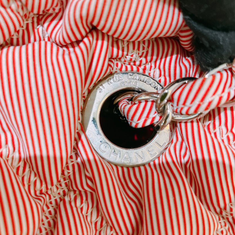 TK2052 Chanel 香奈兒水餃鍊帶包包 Bubble Chain Shoulder Bag Red x PHW-30