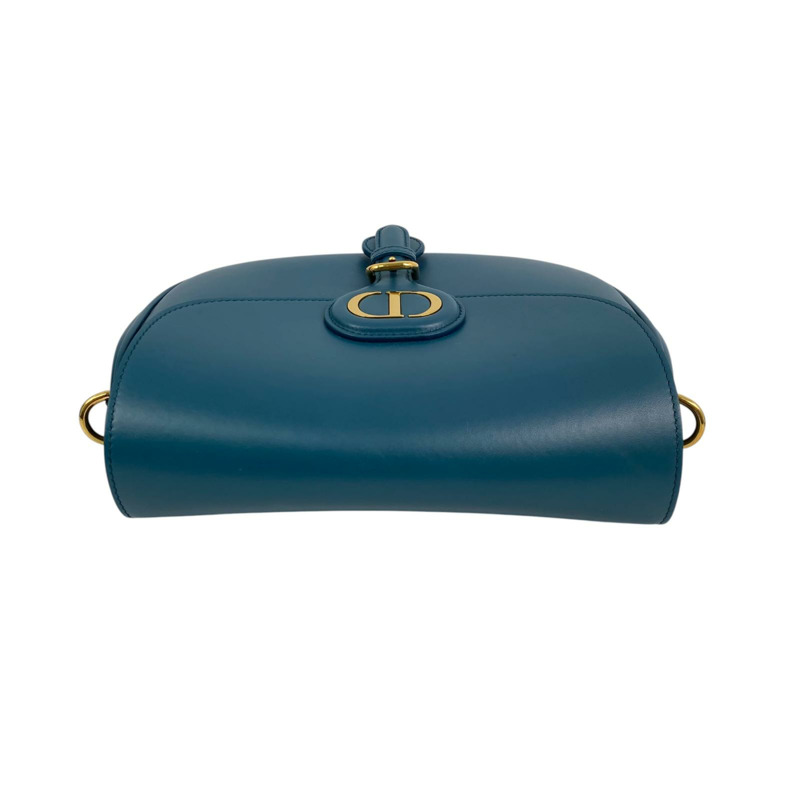 △ DIOR 迪奧 Blue Green Calfskin Bobby Bag Shoulder Bag 藍綠色小牛皮肩背包-267011097-16