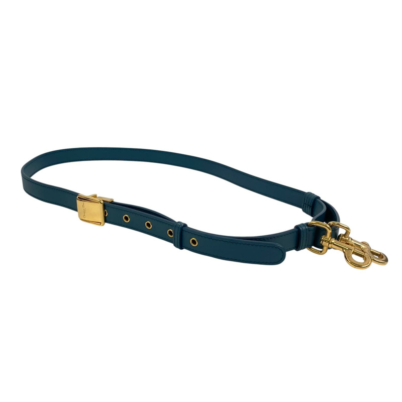 △ DIOR 迪奧 Blue Green Calfskin Bobby Bag Shoulder Bag 藍綠色小牛皮肩背包-267011097-17