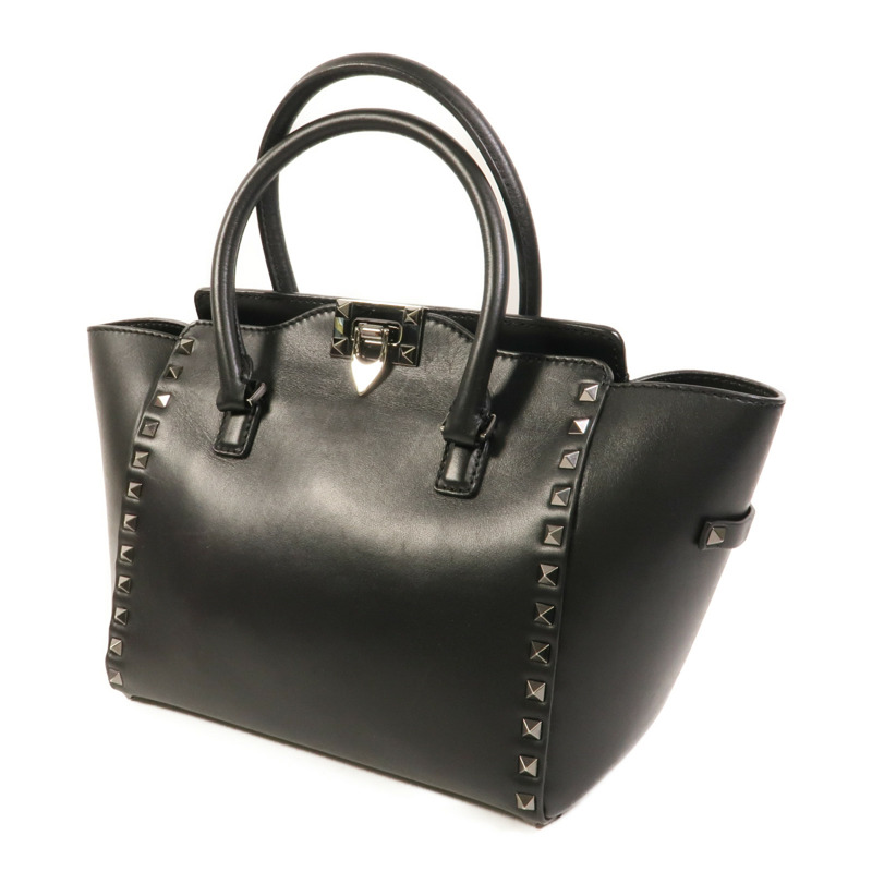 Valentino 牛皮皮革Rockstud手挽肩背兩用袋-2